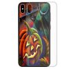 Halloween Theme Print Tempered Glass Phone Case